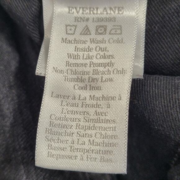 Everlane The Original Cheeky Jean‎ Washed Black Womens Size 25 Crop - Picture 6 of 11